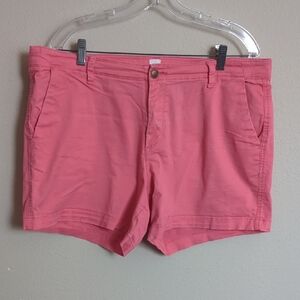 GAP Coral Shorts Casual Cotton Blend 5" Inseam